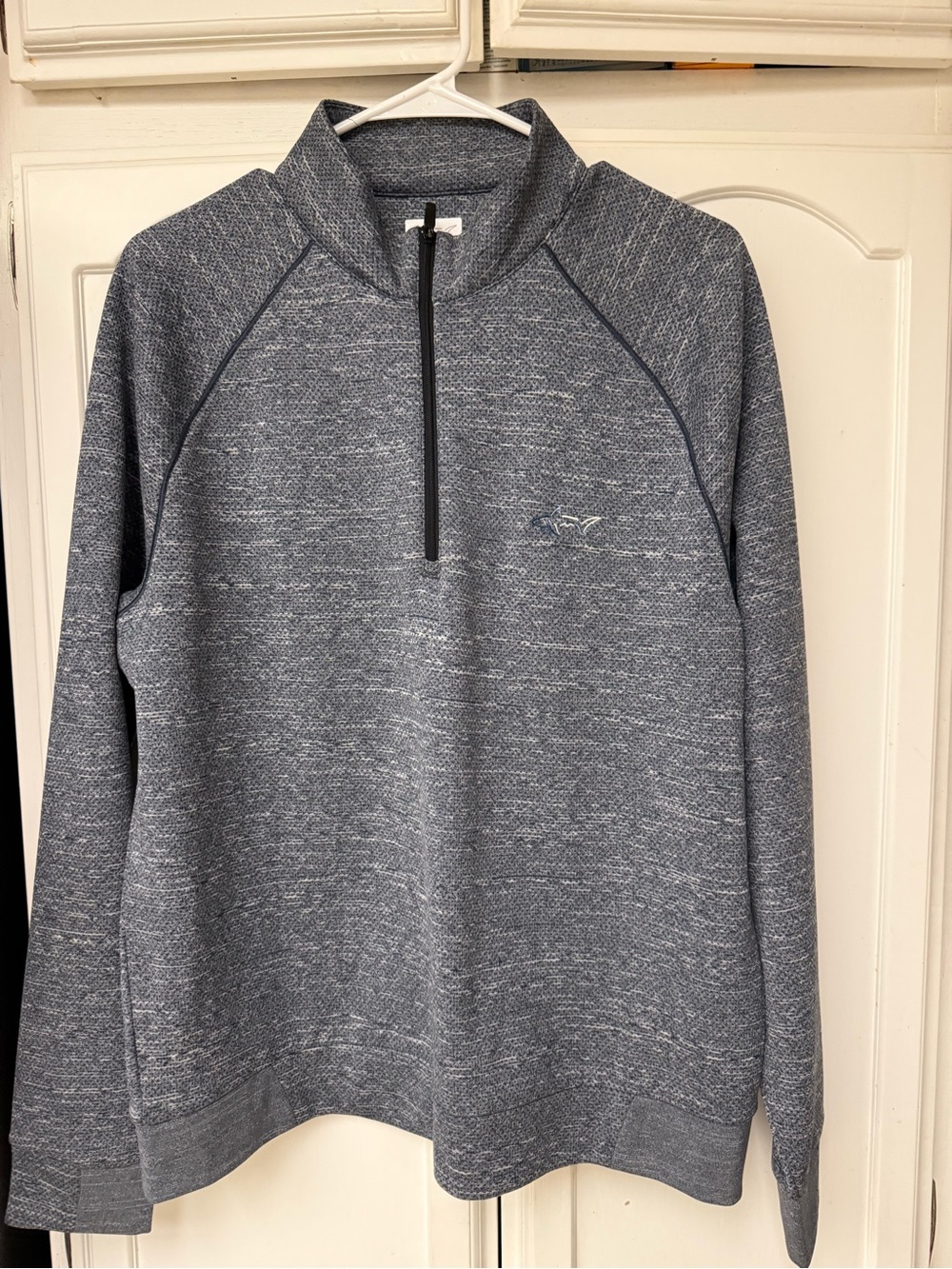 Greg Norman Collection Men's Heather Navy Quarter-Zip Pullover